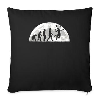 Badminton Idée cadeau Sport Design - Housse de coussin décorative 45 x 45 cm - noir - Devant
