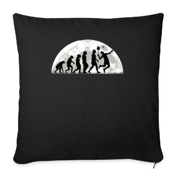 Badminton Idée cadeau Sport Design - Housse de coussin décorative 45 x 45 cm - noir - Devant