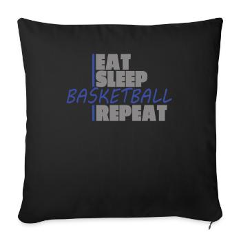 Basketball Gift Idea Sport Design - Sofa pillowcase 17,3'' x 17,3'' (45 x 45 cm) - black - Front