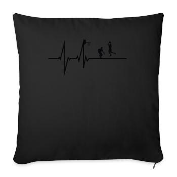 Basketball Gift Idea Sport Design - Sofa pillowcase 17,3'' x 17,3'' (45 x 45 cm) - black - Front