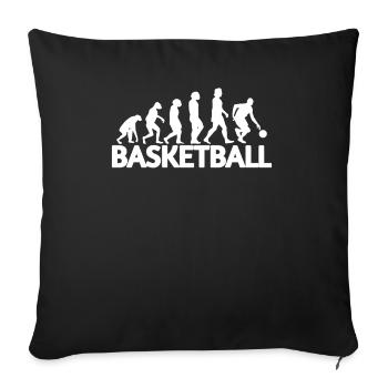 Basketball Gift Idea Sport Design - Sofa pillowcase 17,3'' x 17,3'' (45 x 45 cm) - black - Front