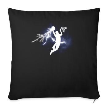 Basketball Gift Idea Sport Design - Sofa pillowcase 17,3'' x 17,3'' (45 x 45 cm) - black - Front