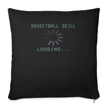 Basketball Idée cadeau Sport Design - Housse de coussin décorative 45 x 45 cm - noir - Devant
