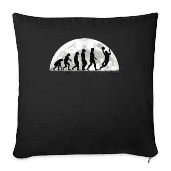 Idée cadeau basket-ball Sports Design - Housse de coussin décorative 45 x 45 cm - noir - Devant