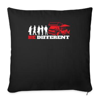 Camper Gift Idea Camping - Housse de coussin décorative 45 x 45 cm - noir - Devant