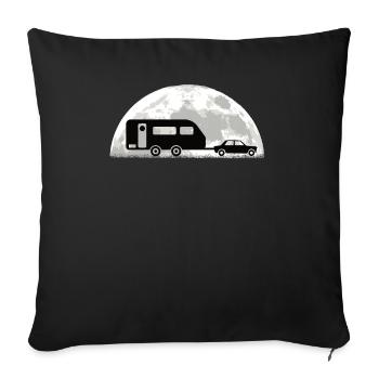 Camper Gift Idea Camping - Housse de coussin décorative 45 x 45 cm - noir - Devant