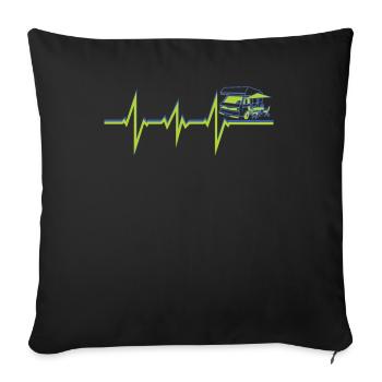Camper Gift Idea Camping - Housse de coussin décorative 45 x 45 cm - noir - Devant