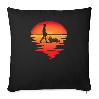 Accessoires jardinier Motif de jardin - Housse de coussin décorative 45 x 45 cm - noir - Devant