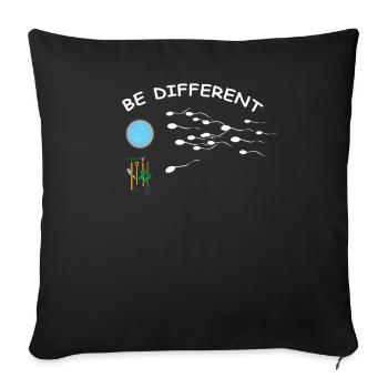 Accessoires jardinier Motif de jardin - Housse de coussin décorative 45 x 45 cm - noir - Devant