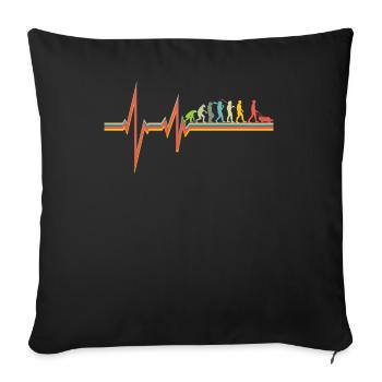 Accessoires jardinier Motif de jardin - Housse de coussin décorative 45 x 45 cm - noir - Devant