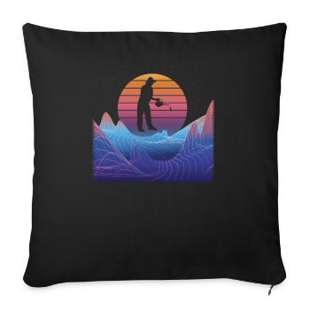 Accessoires jardinier Motif de jardin - Housse de coussin décorative 45 x 45 cm - noir - Devant