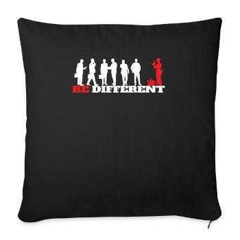 Artisans d’idées cadeaux DIY - Housse de coussin décorative 45 x 45 cm - noir - Devant