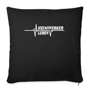 Heimwerker Geschenkidee Handwerker - Sofakissenbezug 45 x 45 cm - Schwarz - Vorne