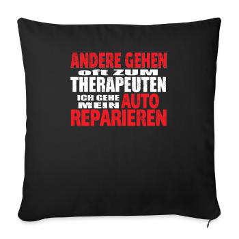 Heimwerker Geschenkidee Handwerker - Sofakissenbezug 45 x 45 cm - Schwarz - Vorne