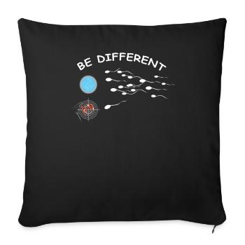 Barbecuing and Camper Gift Idea - Sofa pillowcase 17,3'' x 17,3'' (45 x 45 cm) - black - Front