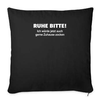 Lehrer Zubehör für deinen Humor - Sofakissenbezug 45 x 45 cm - Schwarz - Vorne