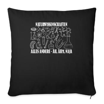 Lehrer Zubehör für deinen Humor - Sofakissenbezug 45 x 45 cm - Schwarz - Vorne