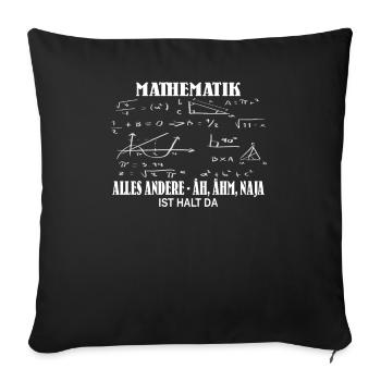 Lehrer Zubehör für deinen Humor - Sofakissenbezug 45 x 45 cm - Schwarz - Vorne