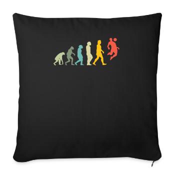 Football Accessories Gift Idea Football Fan - Sofa pillowcase 17,3'' x 17,3'' (45 x 45 cm) - black - Front