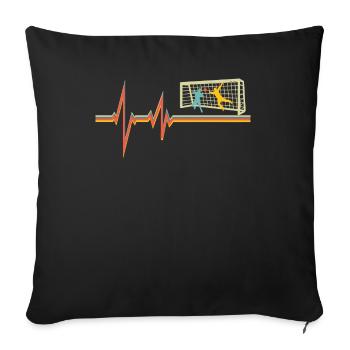 Football Accessories Gift Idea Football Fan - Sofa pillowcase 17,3'' x 17,3'' (45 x 45 cm) - black - Front