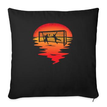 Football Accessories Gift Idea Football Fan - Sofa pillowcase 17,3'' x 17,3'' (45 x 45 cm) - black - Front