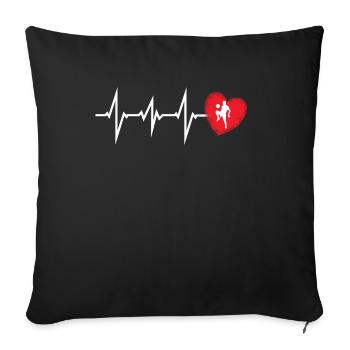 Football Accessories Gift Idea Football Fan - Sofa pillowcase 17,3'' x 17,3'' (45 x 45 cm) - black - Front