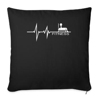 Fitness accessories for athletes - Sofa pillowcase 17,3'' x 17,3'' (45 x 45 cm) - black - Front
