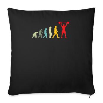 Fitness accessories for athletes - Sofa pillowcase 17,3'' x 17,3'' (45 x 45 cm) - black - Front