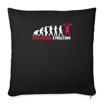 Fitness accessories for athletes - Sofa pillowcase 17,3'' x 17,3'' (45 x 45 cm) - black - Front