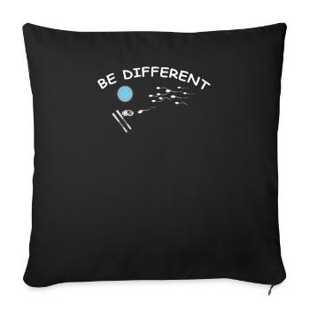 Ski accessories for skiers - Sofa pillowcase 17,3'' x 17,3'' (45 x 45 cm) - black - Front