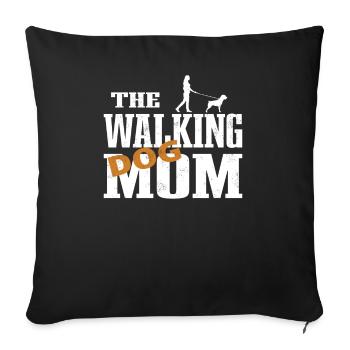 Accessoires pour chiens Rottweiler Propriétaires de chiens - Housse de coussin décorative 45 x 45 cm - noir - Devant