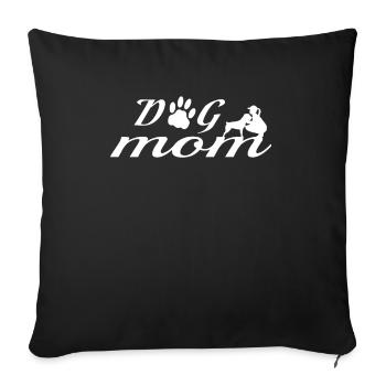 Accessoires pour chiens Rottweiler Propriétaires de chiens - Housse de coussin décorative 45 x 45 cm - noir - Devant
