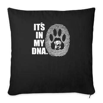Accessoires pour chiens Rottweiler Propriétaires de chiens - Housse de coussin décorative 45 x 45 cm - noir - Devant