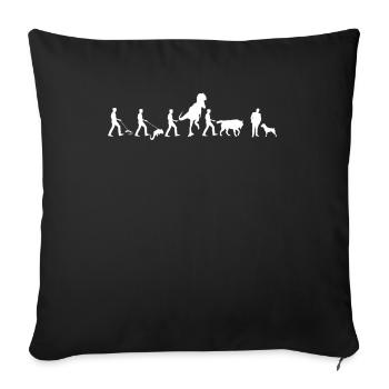 Accessoires pour chiens Rottweiler Propriétaires de chiens - Housse de coussin décorative 45 x 45 cm - noir - Devant