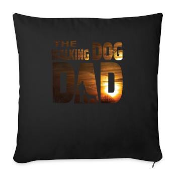 Dogs German Wirehaired Dog Owners - Sofa pillowcase 17,3'' x 17,3'' (45 x 45 cm) - black - Front
