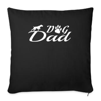 Dogs German Wirehaired Dog Owners - Sofa pillowcase 17,3'' x 17,3'' (45 x 45 cm) - black - Front
