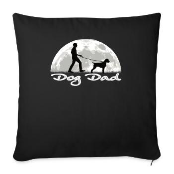 Dogs German Wirehaired Dog Owners - Sofa pillowcase 17,3'' x 17,3'' (45 x 45 cm) - black - Front