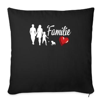 Hund Chihuahua Hundebesitzer Gechenkidee - Sofakissenbezug 45 x 45 cm - Schwarz - Vorne