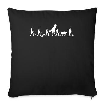 Chien Chihuahua Propriétaire de chien Gechenkidee - Housse de coussin décorative 45 x 45 cm - noir - Devant
