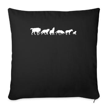 Chien Chihuahua Propriétaire de chien Gechenkidee - Housse de coussin décorative 45 x 45 cm - noir - Devant