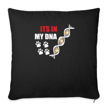 Chien Bulldog Dog Propriétaire Gechenkidee - Housse de coussin décorative 45 x 45 cm - noir - Devant