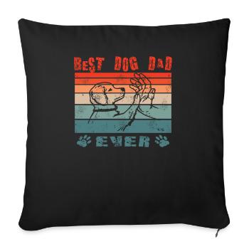 Hund Boxer Hundebesitzer Geschenkidee - Sofakissenbezug 45 x 45 cm - Schwarz - Vorne