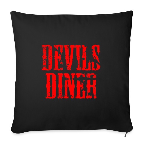 Devils Diner Hoodie Black & Red - Sofakissenbezug 44 x 44 cm