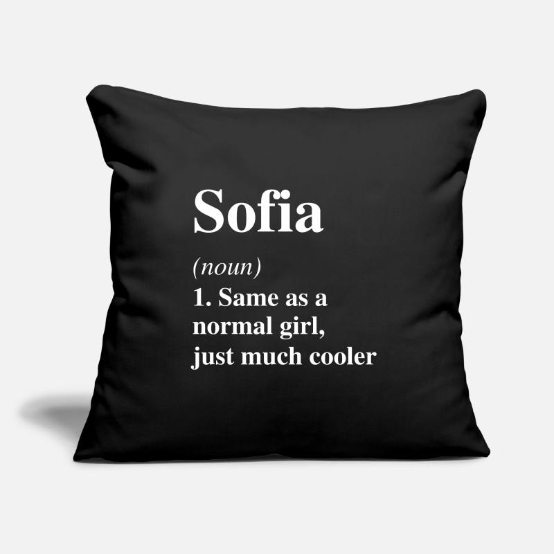 Sofia Definition Cool Name Saying Gift Sofa pillowcase 17,3'' x 17,3'' (45 x 45 cm)