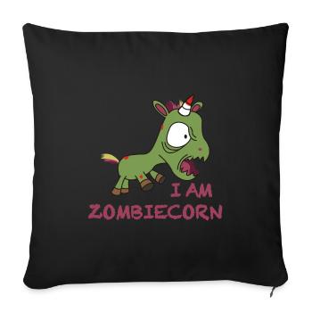 I'm Zombiecorn | Halloween, Zombie, Unicorn - Sofa pillowcase 17,3'' x 17,3'' (45 x 45 cm) - black - Front