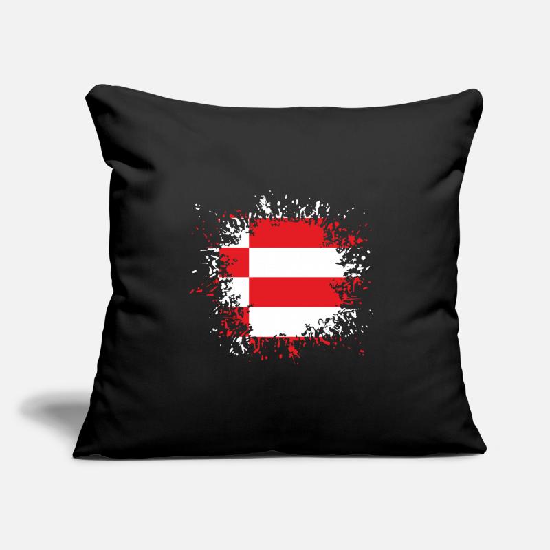 Drapeau de Brême éclaboussures de taches de couleur Housse de coussin décorative 45 x 45 cm