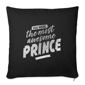 Geschenk für PRINCE-Fan - Sofakissenbezug 45 x 45 cm - Schwarz - Vorne