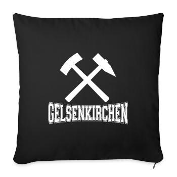 Gelsenkirchen - Sofa pillowcase 17,3'' x 17,3'' (45 x 45 cm) - black - Front