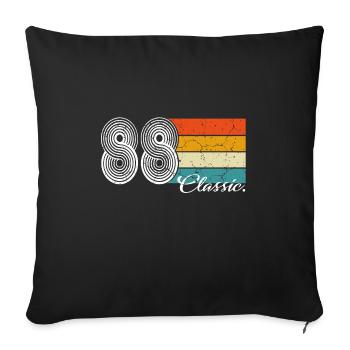 1988 Limited Edition, 1988 Classic Birthday Gif - Sofa pillowcase 17,3'' x 17,3'' (45 x 45 cm) - black - Front