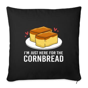 Gluten-free - Sofa pillowcase 17,3'' x 17,3'' (45 x 45 cm) - black - Front